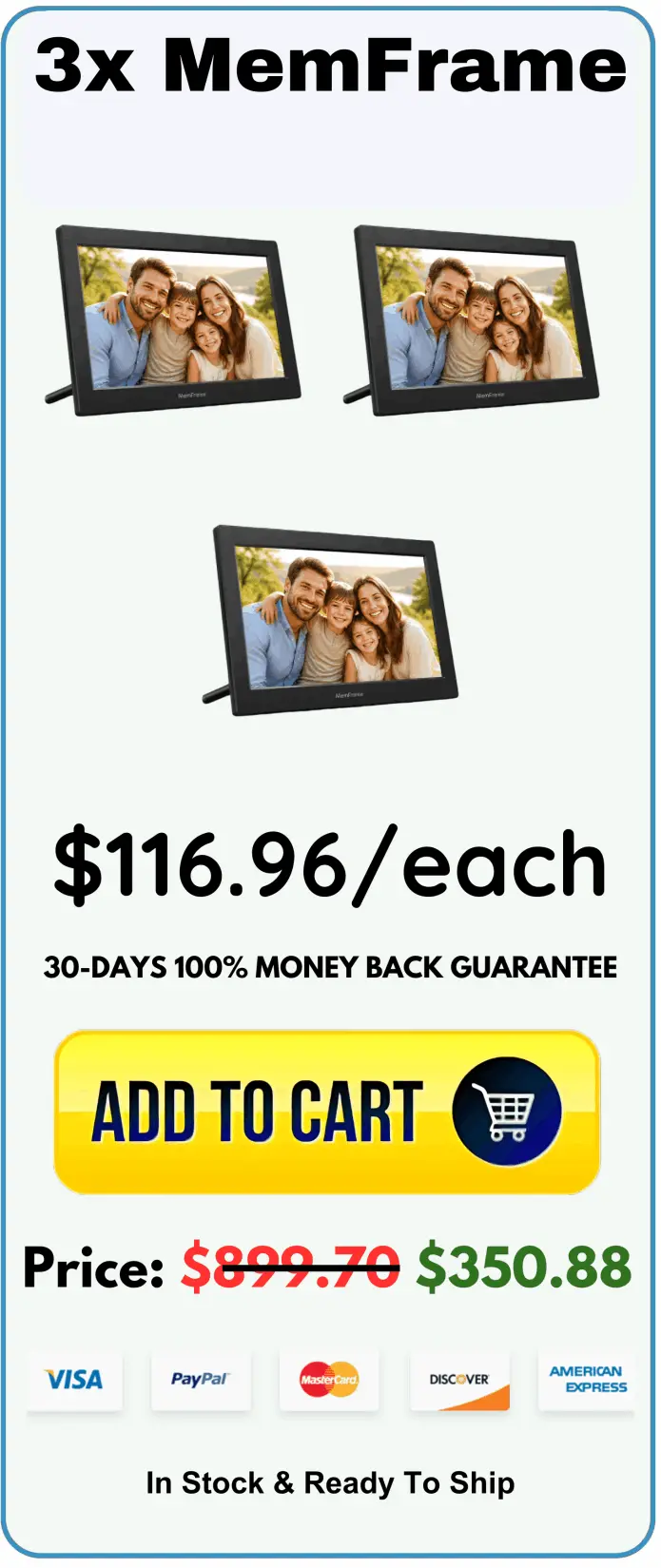 MemFrame offer package price 